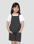 Little M Overall Short 2 Pcs Midi Dress Anak Perempuan
