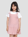 Little M 2 Pcs Tali Pita Midi Dress Anak Perempuan