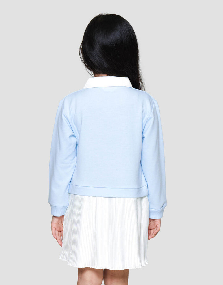 Little M Plisket Kombi Dress Anak Perempuan