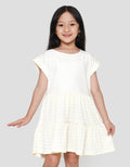 Little M Tier Tekstur Midi Dress Anak Perempuan