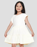Little M Tier Tekstur Midi Dress Anak Perempuan