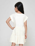 Little M Tier Tekstur Midi Dress Anak Perempuan