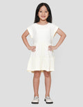 Little M Tier Tekstur Midi Dress Anak Perempuan