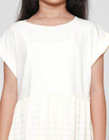 Little M Tier Tekstur Midi Dress Anak Perempuan