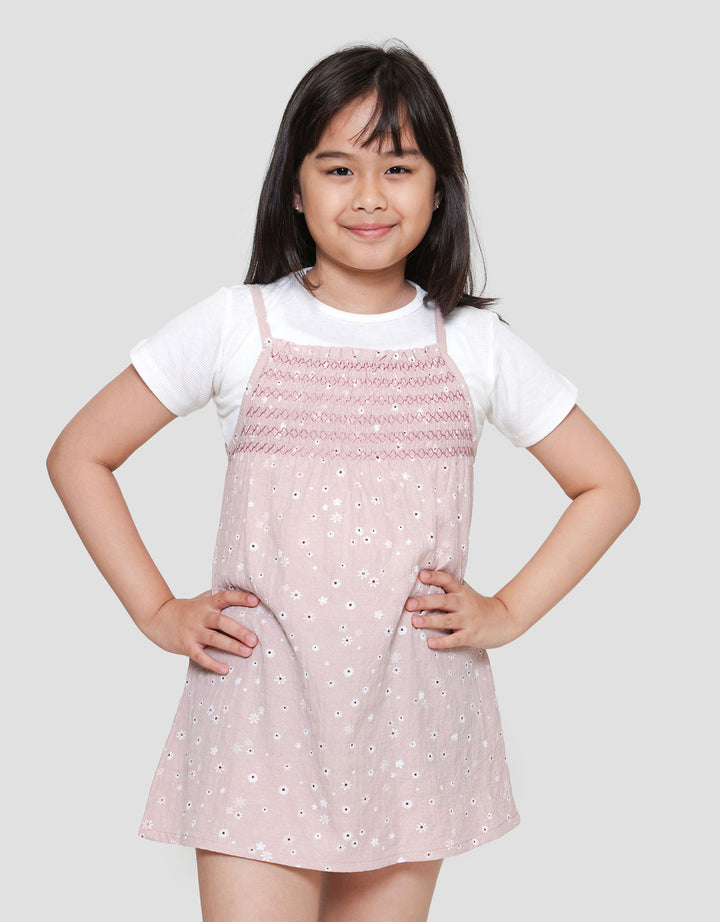Little M Smock Midi Dress Anak Perempuan