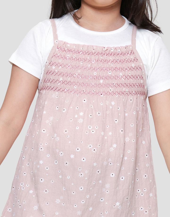 Little M Smock Midi Dress Anak Perempuan