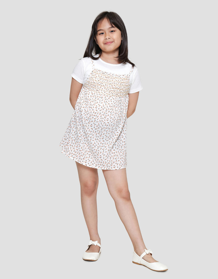 Little M Smock Two Midi Dress Anak Perempuan