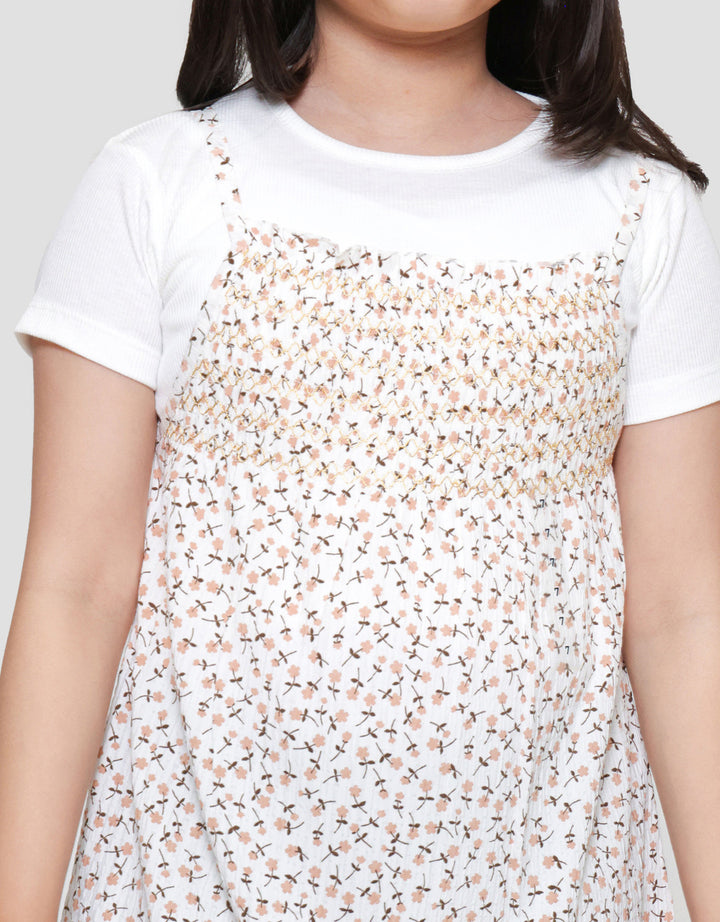 Little M Smock Two Midi Dress Anak Perempuan