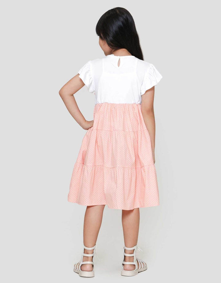 Little M 2In1 Tier Midi Dress Anak Perempuan
