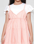 Little M 2In1 Tier Midi Dress Anak Perempuan