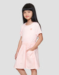 Little M Combi Rib Woven Midi Dress Anak Perempuan