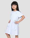 Little M Combi Rib Woven Midi Dress Anak Perempuan