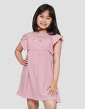 Little M Crinkle With Ruffle Midi Dress Anak Perempuan