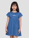 Little M Crinkle With Ruffle Midi Dress Anak Perempuan