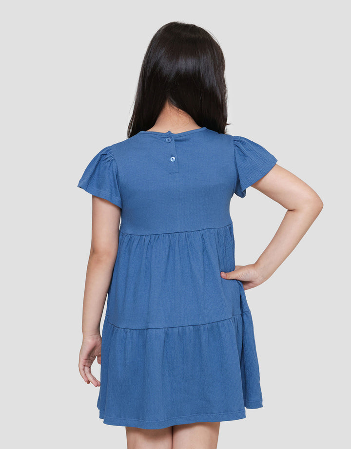 Little M Crinkle With Ruffle Midi Dress Anak Perempuan