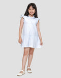 Little M Polo Aop Pita Midi Dress Anak Perempuan