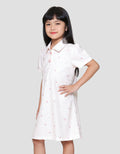 Little M Polo Aop Cherry Midi Dress Anak Perempuan