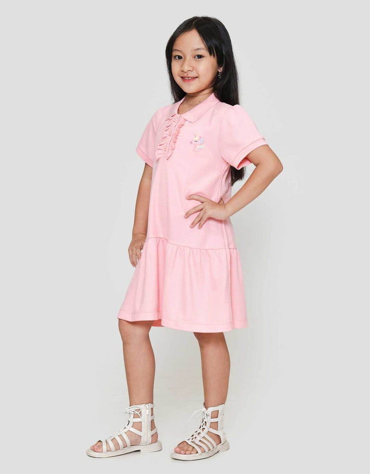 Little M Polo Unicorn Midi Dress Anak Perempuan