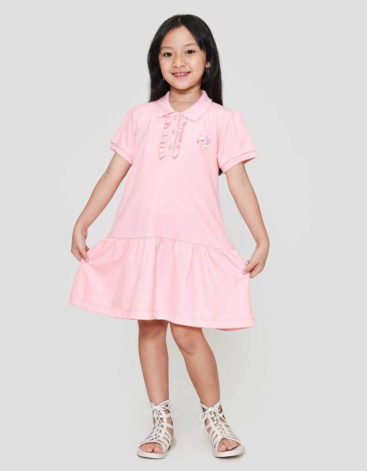 Little M Polo Unicorn Midi Dress Anak Perempuan
