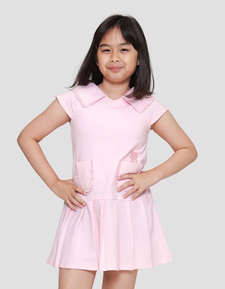 Little M Kantong Bear Dress Anak Perempuan