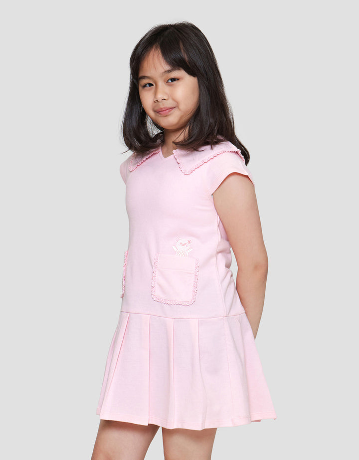 Little M Kantong Bear Dress Anak Perempuan