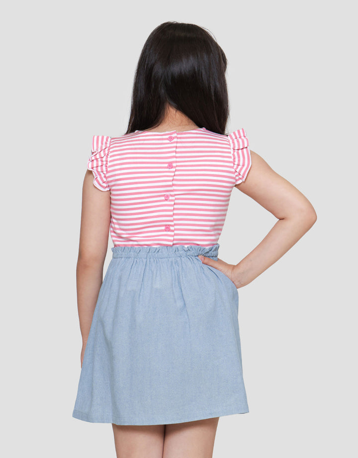 Little M Combi Yd Chambray Midi Dress Anak Perempuan