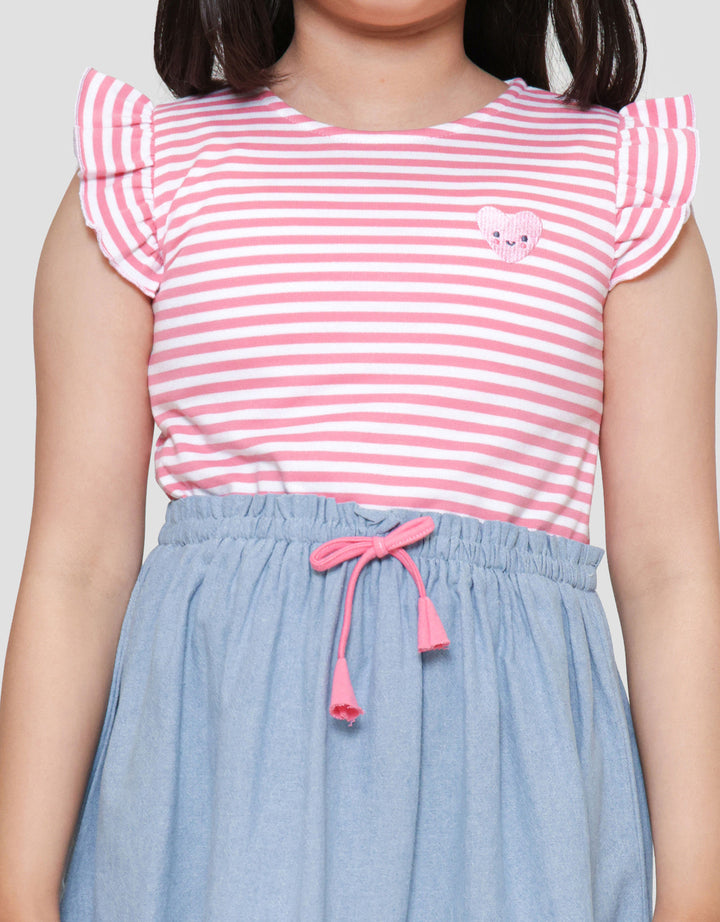 Little M Combi Yd Chambray Midi Dress Anak Perempuan