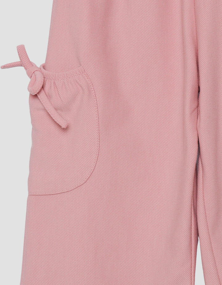 Little M Samping Twill Knit Celana Panjang Anak Perempuan