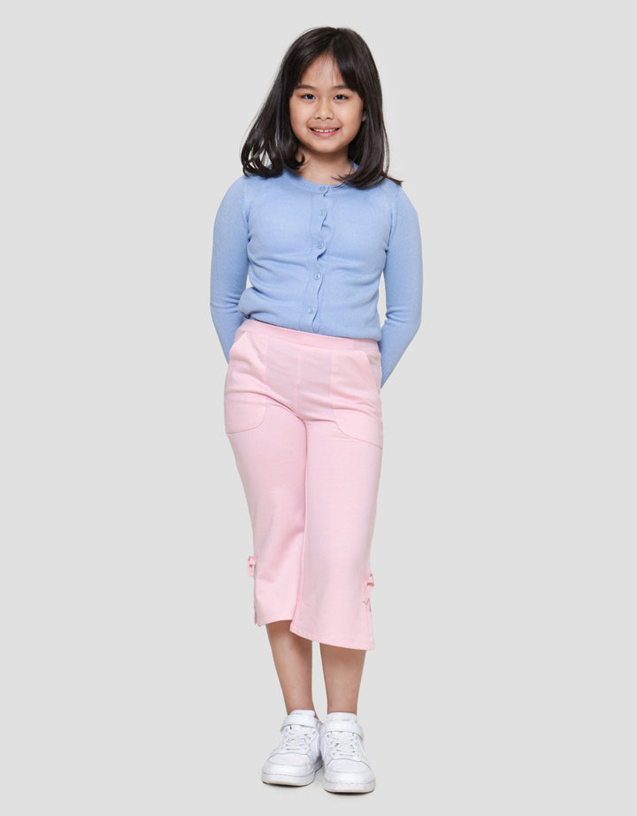 Little M Knit Slit Samping Celana Panjang Anak Perempuan