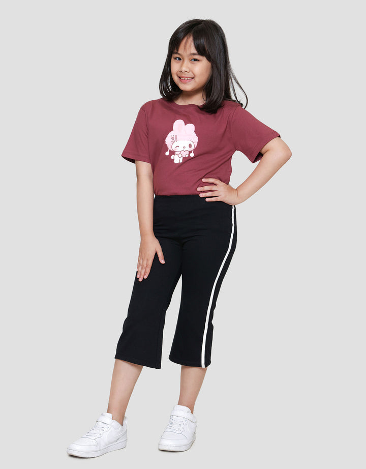 Little M Knit Tape Samping 2 Celana Panjang Anak Perempuan