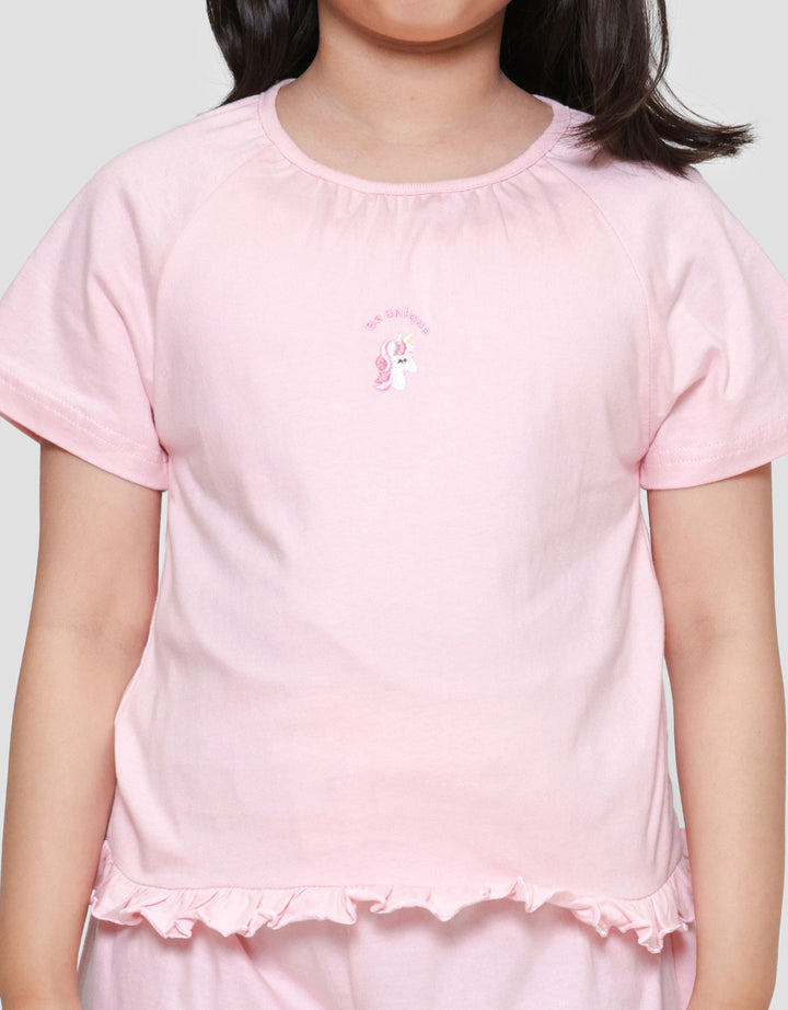 Little M Short One Set Pakaian Anak Perempuan