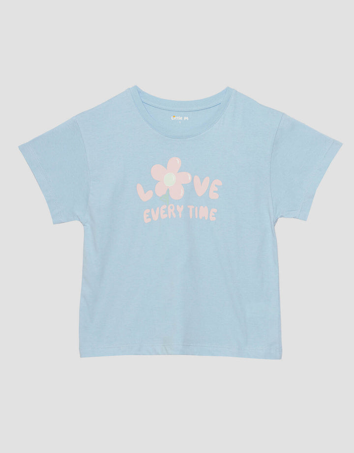 Little M Lover Everytime Kaos Anak Perempuan