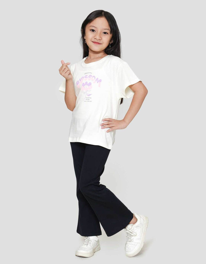 Little M Print Blooming All Day Kaos Anak Perempuan