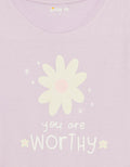 Little M You Are Worthy Kaos Anak Perempuan