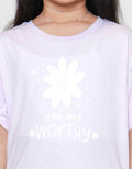 Little M You Are Worthy Kaos Anak Perempuan