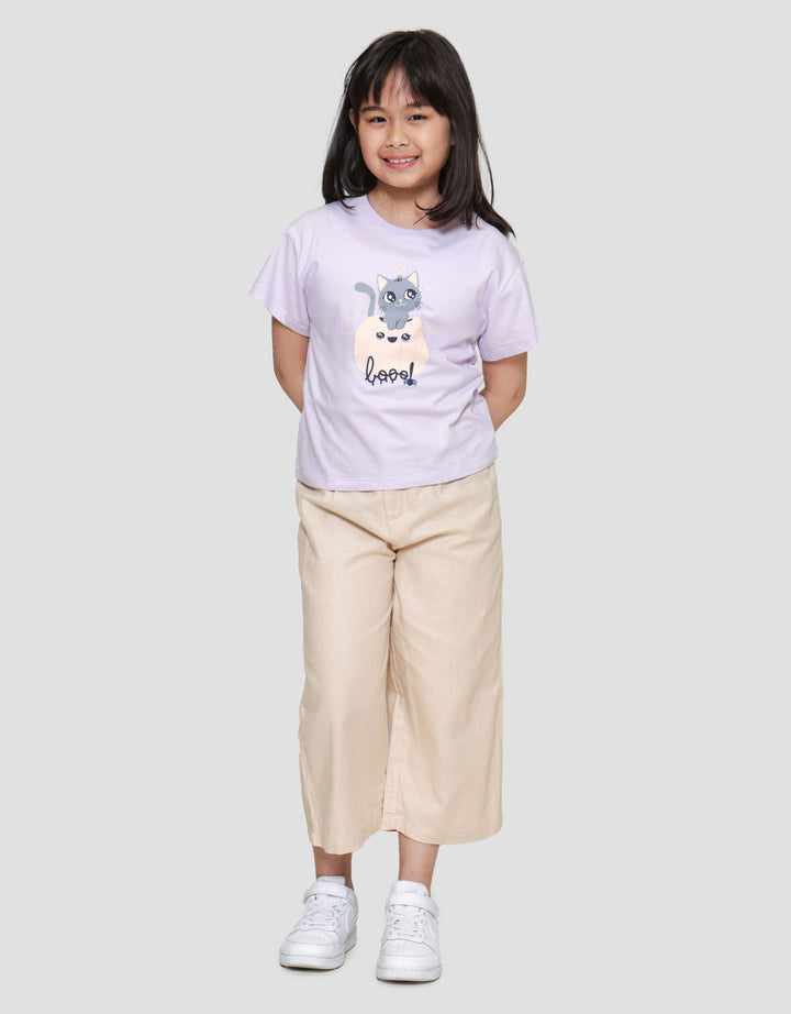Little M Cat Boo Kaos Anak Perempuan