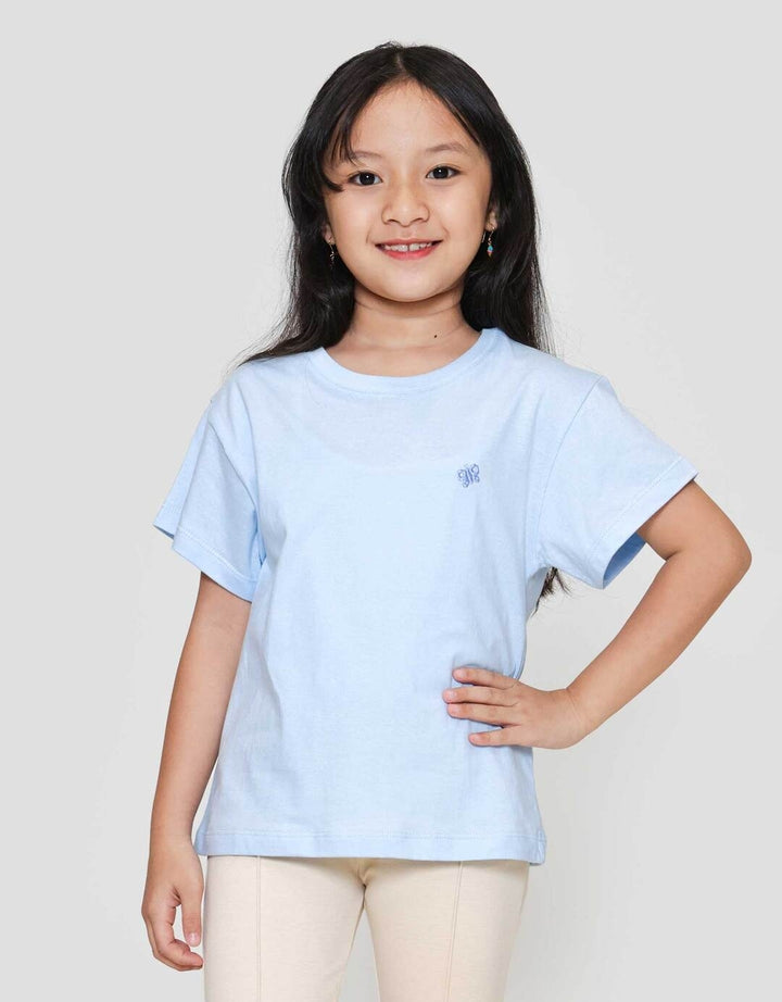 Little M Reg Bordir Kupu Kaos Anak Perempuan