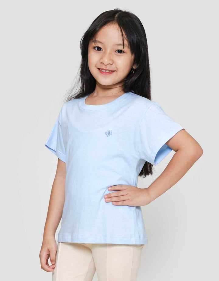 Little M Reg Bordir Kupu Kaos Anak Perempuan