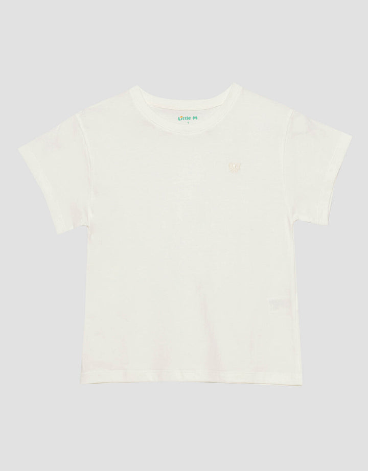 Little M Reg Bordir Pita  Kaos Anak Perempuan