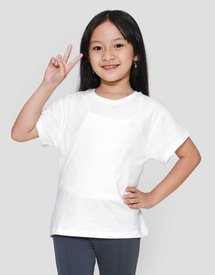 Little M Reg Bordir Pita  Kaos Anak Perempuan