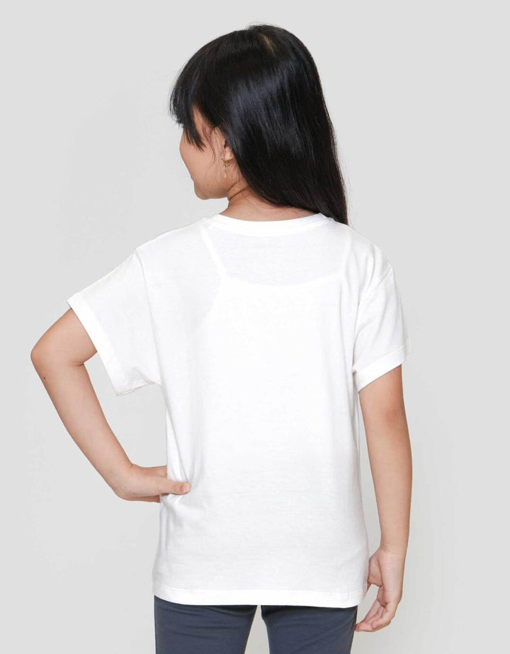 Little M Reg Bordir Pita  Kaos Anak Perempuan