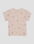Little M Print Aop Bear Kaos Anak Perempuan