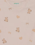 Little M Print Aop Bear Kaos Anak Perempuan