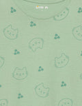 Little M Aop Cat Kaos Anak Perempuan