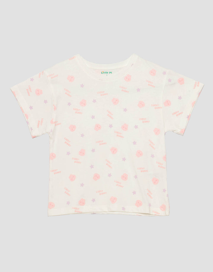 Little M Aop Rabbit Kaos Anak Perempuan