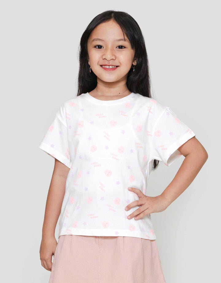 Little M Aop Rabbit Kaos Anak Perempuan