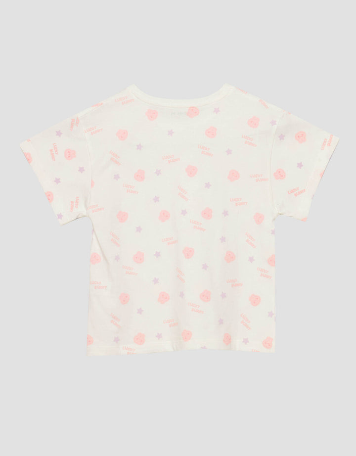 Little M Aop Rabbit Kaos Anak Perempuan
