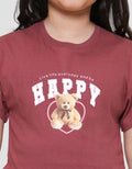 Little M Happy Bear Kaos Anak Perempuan