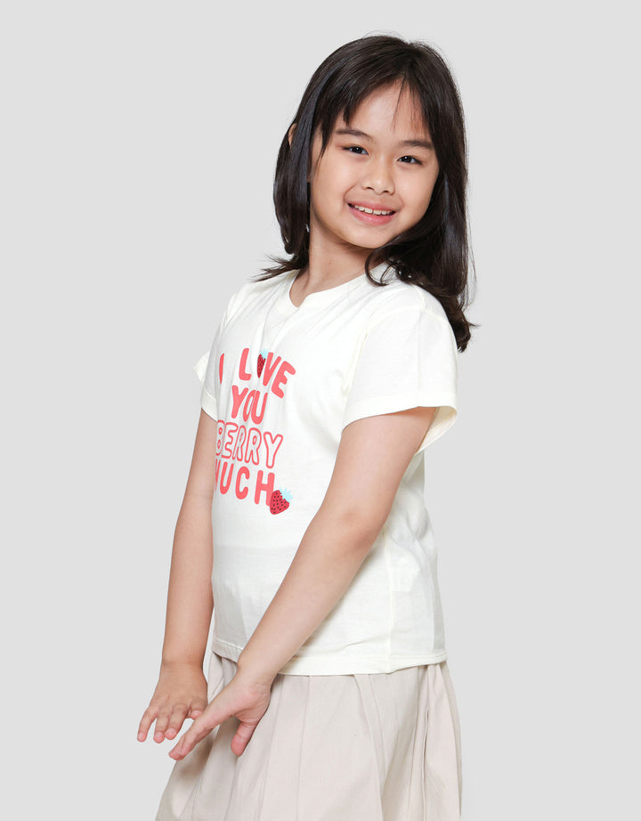 Little M Tee Aop Lemon Kaos Anak Perempuan