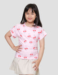 Little M Aop Cherry Kaos Anak Perempuan